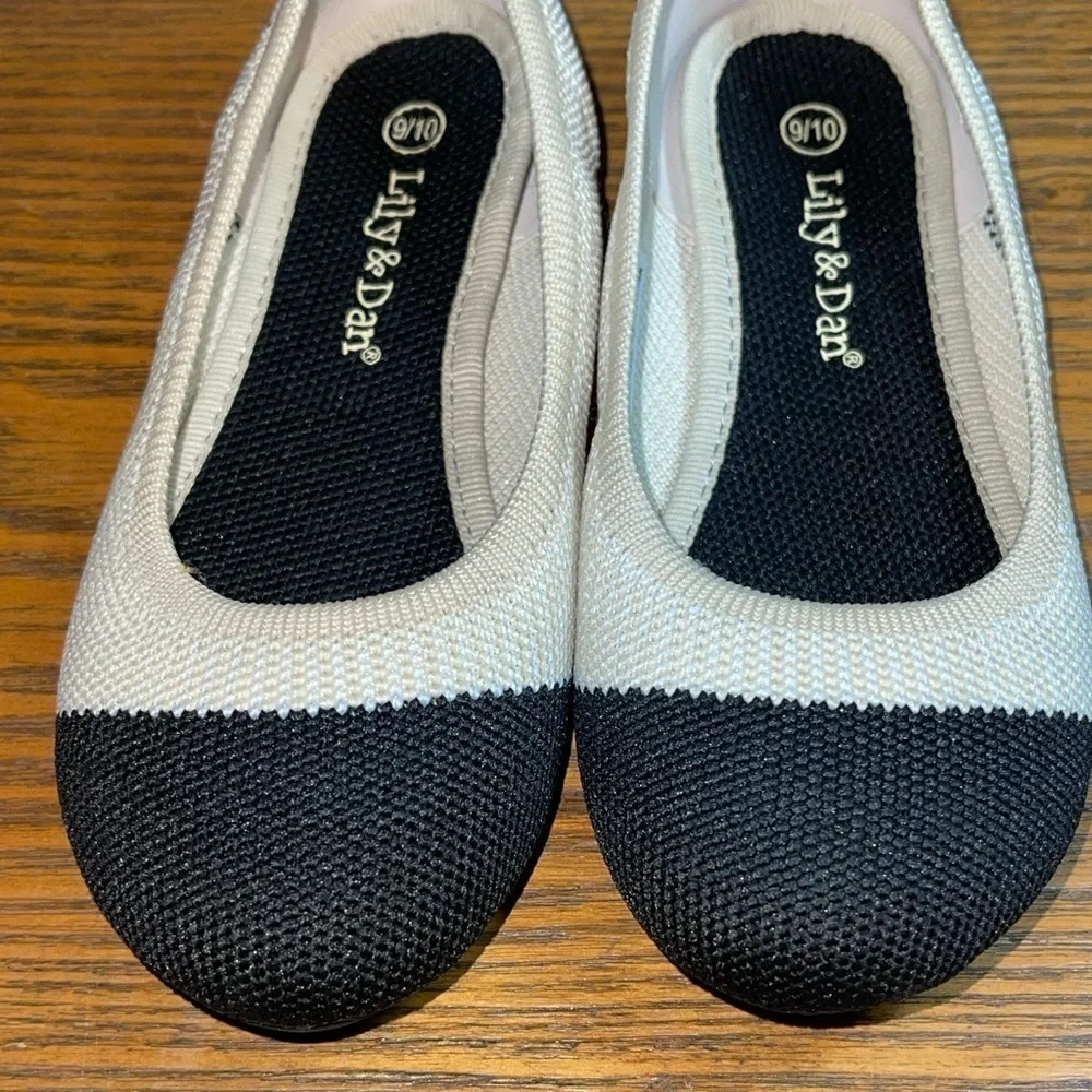 Lily & Dan Girls Recycled Material Ballet Cat Flats Size 9/10